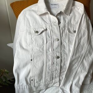 Old navy white denim jacket